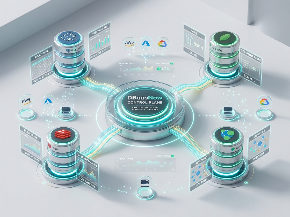 DBaasNow unified multi-cloud database control plane and lifecycle management architecture
