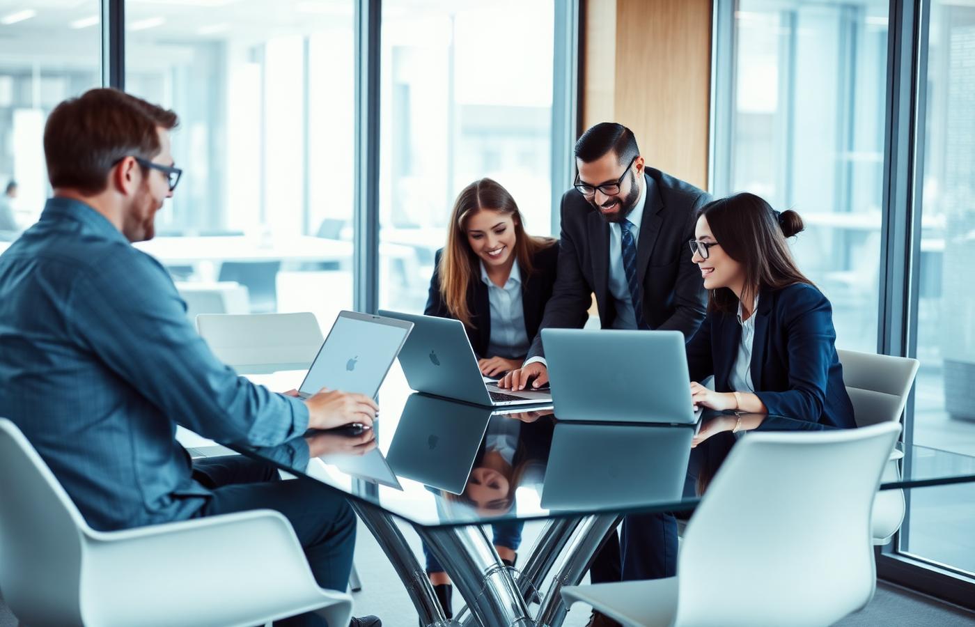 Hyperskale consultants collaborating with an enterprise client team